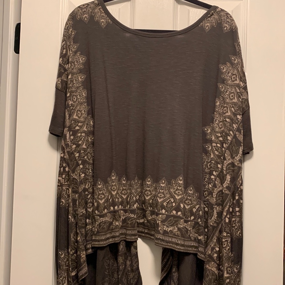 Free people short sleeve flowing blouse